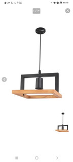 آویز تک شعله چوب و فلز کد 109